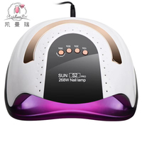Lampe à LED UV haute puissance 268W pour photothérapie des ongles, 57 ampoules LED, induction automatique, minuterie quatre vitesses, sécheuse à gel pour ongles, outils pour la maison et le salon
