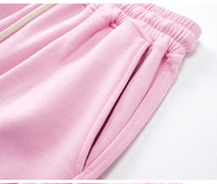 Celana Pendek Pria OEM Baru Berkualitas Tinggi, Bahan Katun French Terry 100% Solid, Bernapas, Anti-UV, Pinggang Sedang, Tali Serut, 360g