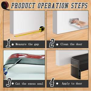 עמיד למים, דבק סיליקון גומי עמיד למים ודבק עצמי רצועת איטום התחתון דלת איטום - Product Image 3