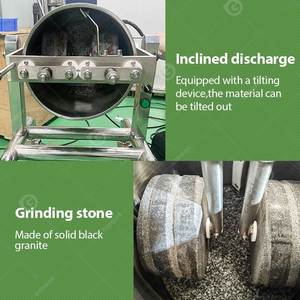 <b>Grind</b> Mixing Ganash Melting Storage Tank Small Stone Grinder <b>Paste</b> Make Chocolate Mixer Melanger Machine - Product Image 3