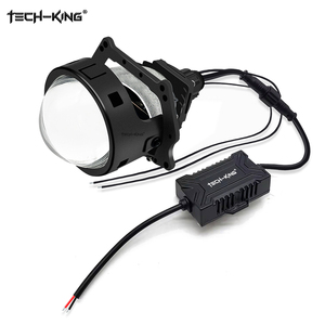 Coche 3 pulgadas LED lente faro 3000K 4300K 6000K CSP chips <span class=keywords><strong>bi</strong></span> led 3 colores instalación sin pérdidas proyector lente faros - Product Image 4