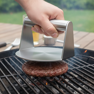 ホット304ステンレス鋼バーガープレスノンスティックスムースハンバーガーベーコングリル肉スマッシュバーガープレス - Product Image 1