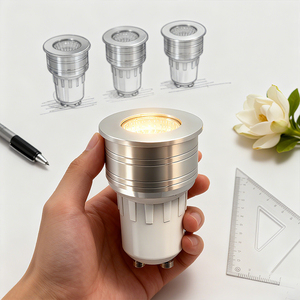 Ampoule LED GU10 COB 3W AC230V 120 Degrés RA80 Aluminium Non Dimmable Blanc Chaud 3000K - Product Image 6
