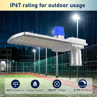 Lampe de rue LED commerciale IP65 AC 30W avec détecteur de mouvement pour parking et route, certifiée ETL, garantie 5 ans
