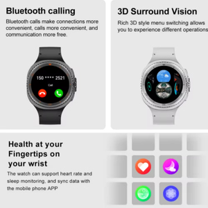 Thông Minh Đồng Hồ 8 9 Bộ Ui 3D Menu Quay Số Huyết Áp Theo Dõi Giấc Ngủ Ngoài Trời Unisex IP68 Không Thấm Nước Điều Khiển Từ Tính - Product Image 3