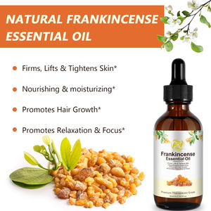 Label kustom 100% murni & alami Kelas Premium kemenyan minyak esensial kemenyan untuk pijat wajah tubuh Perawatan Rambut - Product Image 4