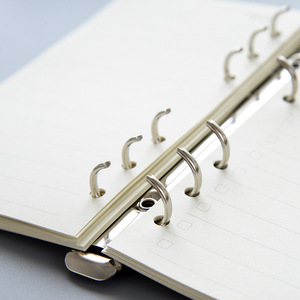 Wholesale A4 A5 A6 A7 B5Metal 20 Holes 26 Holes Complete Specifications <strong>Notebook</strong> Loose-leaf Clip Iron <strong>Binder</strong> <strong>Rings</strong> - Product Image 4
