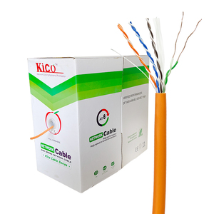 KICO Marque CAT6 UTP Câble <span class=keywords><strong>Ethernet</strong></span> Cuivre sans oxygène CCA Intérieur Extérieur LAN Câble Réseau Communication Câbles Fabricant - Product Image 3