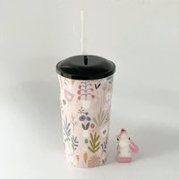 Gobelet personnalisé pour enfants de 16 oz, gobelet promotionnel pour fête d'enfants, gobelet à personnage de dessin animé 3D pour enfants