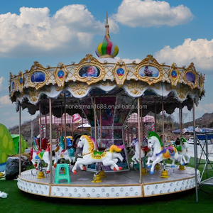 Carrusel de Caballitos para Niños y Adultos, Atracción de Parque de Diversiones, para Interiores y Exteriores, en Venta - Product Image 4