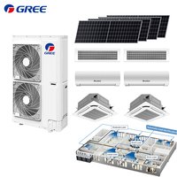 Climatiseur central solaire DC 3,5 CV 12 kW, cassette commerciale Gree, multi-zones, mini VRF, split, économe en énergie, pour usage domestique extérieur