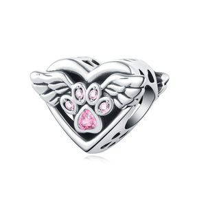 Abalorios de Plata de Ley 925 con Circonita en Forma de Corazón de la Serie Océano para Niños, para Pulseras, Chapados en Rodio, Modernos y Personalizados - Product Image 2