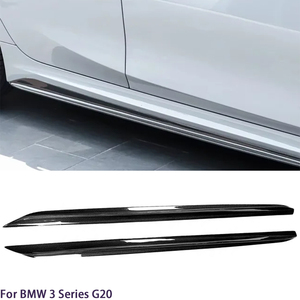 สเกิร์ตข้างคาร์บอนไฟเบอร์สไตล์ M3 G80 สำหรับรถยนต์ซีรีส์ 3 รุ่น G20 G28 ปี 2019-2025 - Product Image 2