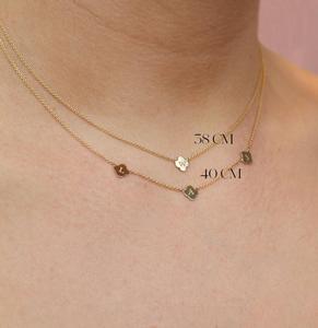 Loveher gioielli in acciaio inox ciondolo piccoli trifogli collane <span class=keywords><strong>per</strong></span> le donne e le ragazze regalo in bianco design all'ingrosso <span class=keywords><strong>nome</strong></span> personalizzato - Product Image 6