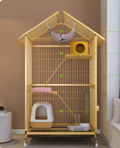 Cages pliables en métal pour animaux de compagnie, plusieurs tailles, grandes cages pour chiens et chats - Product Image 3