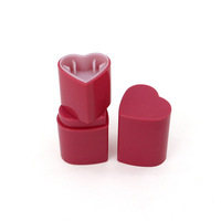 Nouveau Stick Blush Cœur en Tube Vermicelli, Tube de Rouge à Lèvres Rose en Plastique Moulé par Injection, Disponible Immédiatement