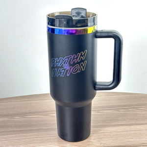 Vaso Térmico de Viaje Aislado de 40 oz con Asa, Vaso de Acero Inoxidable Grabado con Láser Personalizado, Taza Térmica de Doble Pared con Aislamiento al Vacío para Café - Product Image 5