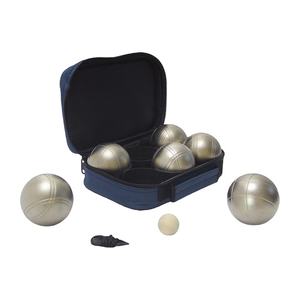 Ensemble de <span class=keywords><strong>pétanque</strong></span> ZQURE sablée argentée et jaune avec jeu de boules de bocce 6 pièces, logo personnalisé et <span class=keywords><strong>sac</strong></span> de <span class=keywords><strong>pétanque</strong></span> (acier Q159) pour usage extérieur - Product Image 5