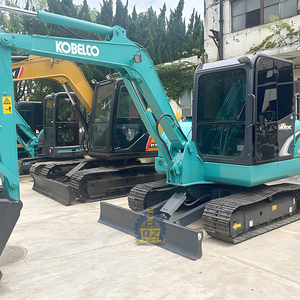 Escavatore Cingolato Idraulico Usato KOBELCO SK60, Struttura Compatta Mini SK 60 6T 6 Tonnellate, Motore <span class=keywords><strong>Diesel</strong></span> Isuzu, Escavatore di Seconda Mano - Product Image 2