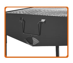 Griglia BBQ Pieghevole in Acciaio SoloMan per Uso Esterno e Domestico, Campeggio e Attività Quotidiane, Nera con Custodia per il Trasporto, Alimentata a Legna - Product Image 6