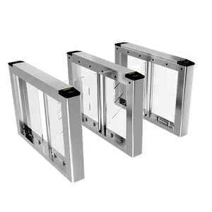 304 aço inoxidável Swing Turnstile Gate equipado com RFID e QR CODE Scanner Access Control