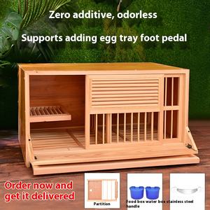 Gabbia per Piccioni da Allevamento all'Ingrosso con Nido Cassa da Trasporto Regolabile per Piccioni Viaggiatori Casette in Legno per Animali con Chiusura a Bottone - Product Image 5