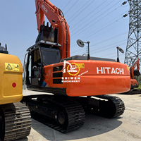 Excavatrice sur chenilles HITACHI ZX200 d'occasion de haute qualité, moteur ISUZU, 100% origine Japon, haute efficacité, pompe moteur de seconde main