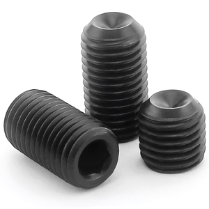 Tornillos de fijación de máquina con punta hexagonal de óxido negro, punta de copa y punta plana para bloqueo de ejes, fijación de engranajes y ensamblaje de maquinaria - Product Image 1