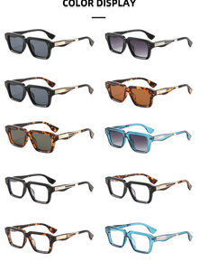 <span class=keywords><strong>Gafas</strong></span> <span class=keywords><strong>de</strong></span> <span class=keywords><strong>Sol</strong></span> Cuadradas <span class=keywords><strong>de</strong></span> Montura Completa, PC, UV400, ANSI Z80.3 Categoría 3, Estilo Casual, <span class=keywords><strong>de</strong></span> Lujo, para Conducir, Fiestas y Actividades al Aire Libre - Product Image 6