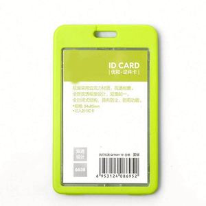 Factory Wholesale Silicone <b>ID</b> Card <b>Holder</b> Badge <b>ID</b> Name Card Case Tag <b>Holder</b> With Clear Acrylic Window - Product Image 2