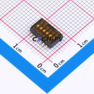 CHS-06B DIP Switch Switch Single Pole Single Throw 6 1.27mm 100mA - Product Image 1