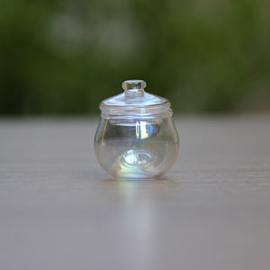 ถังแก้วใสขนาดเล็กรูปทรงดอกไม้สำหรับตู้<span class=keywords><strong>ปลา</strong></span>ทรงลูกบอลกลมพร้อมฝาปิด - Product Image 3