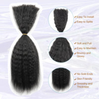 Proveedores de Confianza, Cabello Humano SDD de Doble Extremo para Trenzas, Cabello Natural y Suave Remy, Cabello Lacio Rizado al Por Mayor