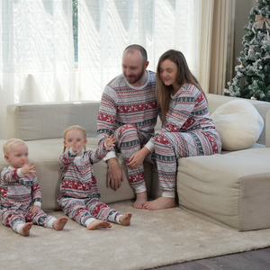 ملابس عائلية متطابقة للكريسماس بيجمة مطبوعة للأب والأم والأطفال والكلب ملابس متطابقة طقم بيجمة - Product Image 6
