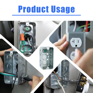 กล่องรวมสายไฟฟ้าเหล็กชุบสังกะสีทรงสี่เหลี่ยมผืนผ้า <span class=keywords><strong>2x4</strong></span> คุณภาพสูง ขายดี สำหรับงานโครงการ - Product Image 3