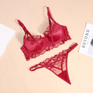 Reggiseno Balconette da <span class=keywords><strong>Donna</strong></span> in Pizzo, Regolabile, Estivo, Lavorato a Maglia, Coppe 3/4, Senza Ferretto, Supporto Senza Cuciture, Traspirante, per Seni Grandi, Reggiseni Sexy - Product Image 6