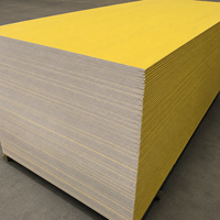 Panneau de plâtre hydrofuge à face papier pour revêtement extérieur EIFS, ignifuge et renforcé, vente en gros