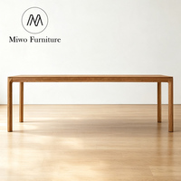 Ensemble de table rectangulaire en bois américain de luxe, exquis, moderne, pour hôtel, villa, maison, restaurant, mobilier sur mesure, table de banquet, table à manger