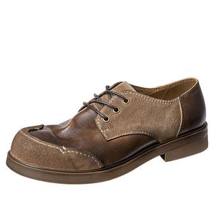 Zapatos de cuero para hombre, formales de negocios, casuales, con suela suave, transpirables, juveniles, retro, modernos. - Product Image 5