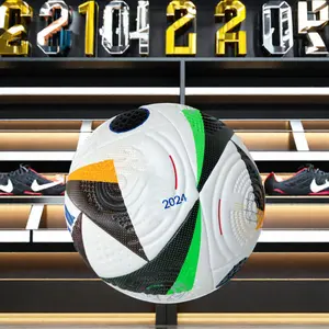 यूरो 2024 फुटबॉल बॉल्स साइज 5 नई पीयू मटेरियल थर्मल बॉन्डिंग टेक्नोलॉजी सॉकर बॉल्स