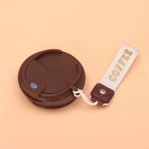 Eco Friendly Reusable Stainless Steel <b>Coffee</b> Travel Mug | Powder Coated Vacuum Tumbler with Handle Strap for Corporate Branding - Product Image 5