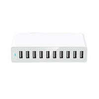 Accessoires pour téléphones mobiles, chargeur de bureau USB 10 ports, bloc de charge 5V/12A 60W, chargeur universel multifonctionnel 10 en 1