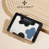 Dompet Lipat Wanita Baellerry Fashion Slim dengan Resleting, Tempat Kartu, Elegan, Kulit PU Berkualitas Tinggi, Dompet Mini untuk Wanita Grosir