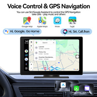 Lecteur DVD de voiture portable Maustor avec écran IPS universel de 9 pouces, CarPlay sans fil, Android Auto, caméra embarquée 4K, en stock