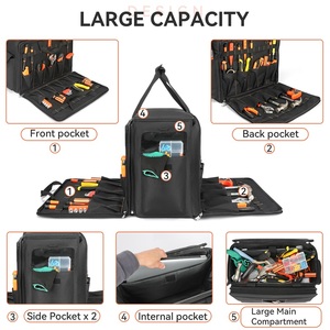 BSCI tùy chỉnh người đàn ông phụ nữ nhiệm vụ nặng nề công cụ Túi hệ thống ống nước túi công cụ nhỏ miệng rộng Túi tổ chức - Product Image 4