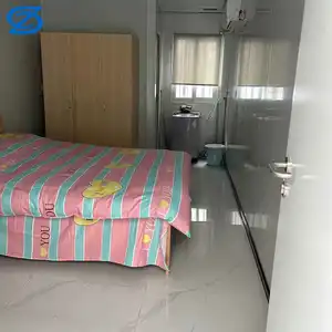 Temporary Low-Cost 1 Room Prefab Mobile Homes Modern Modular Prefabricated Flat Pack Container House For Living