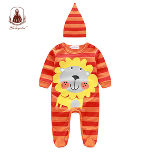 Wholesale 100% Cotton <strong>Baby</strong> <strong>Clothes</strong> Soft Stylish <strong>Baby</strong> <strong>Winter</strong> Romper Set <strong>Baby</strong> Romper With Hat - Product Image 5