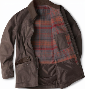 Customizable Men's Heritage Winter Outdoor Quilted <b>Jacket</b> <b>Mandarin</b> <b>Collar</b> Plaid Lined Hooded Windproof Casual Canvas Bulk - Product Image 1