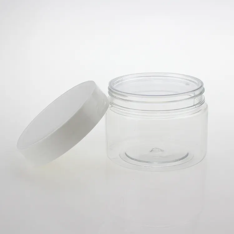 150G透明PET化粧ジャー白蓋、透明なプラスチック5オンス化粧品容器Cosmetic Packaging