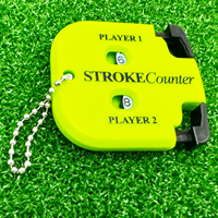 Contatore di Punteggio per Mini Golf a Due Cifre, Modello Portachiavi, Durevole, in ABS Nero, 5.5x5cm